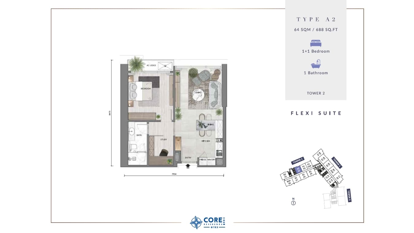 Core Residence Layout Plan